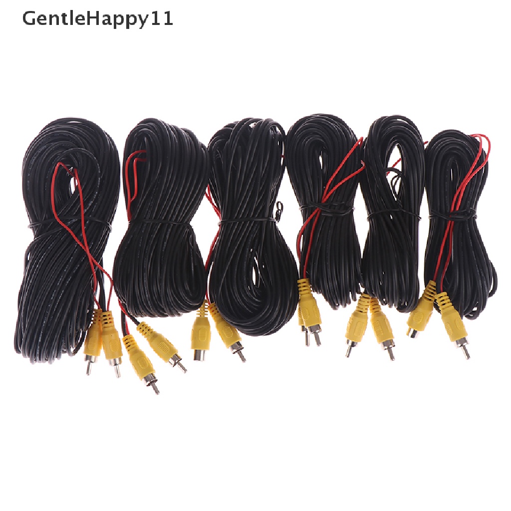 Gentlehappy RCA Male Female Mobil Kamera Belakang Mundur Video Extension Cable Cord 6-20M id