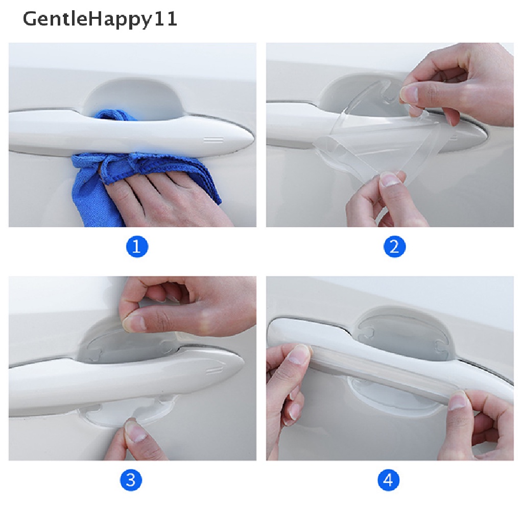 Gentlehappy Stiker Pintu Mobil Anti Gores Cover Auto Handle Protection Film Protect id