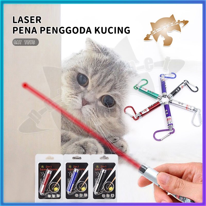 Mainan Kucing Laser MAINAN 2 In 1 Cat Toys LASER Pointer Kucing Anjing