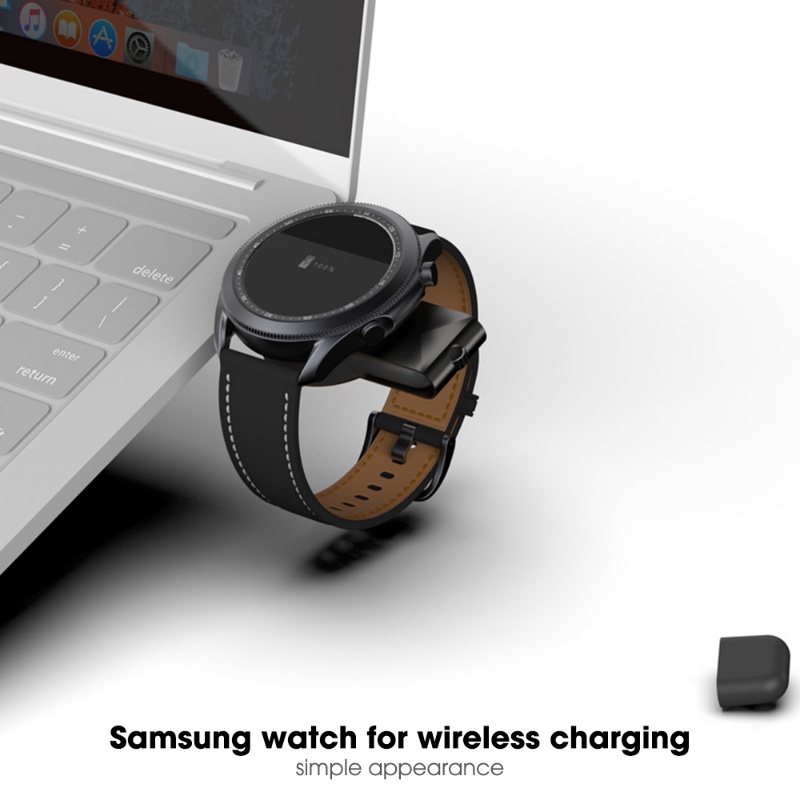 Charger Wireless Port USB Type-C Kreatif Untuk Samsung Watch/Charger Jam Tangan Bulat Mini ABS Tahan Lama Berkualitas/Perangkat Cas Jam Tangan Universal