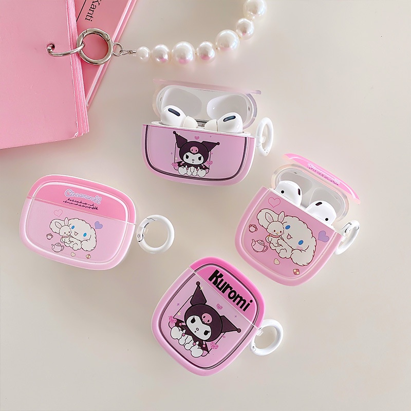 Lucu Kartun Gelombang Earphone Case Untuk Airpods Pro2 1 3 TPU Lembut Headphone Cover Headset Lengan Earbud Bening Penutup Pelindung