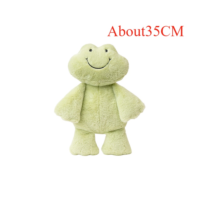 35 cm Smiling Frog Plush Toy Lembut Kartun Kodok Hewan Boneka Mainan Tidur Anak