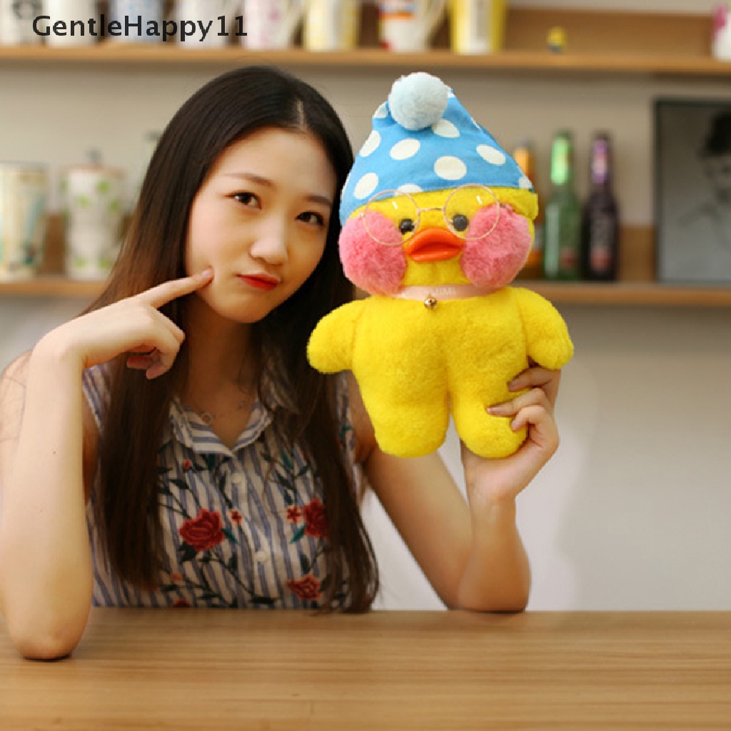 Gentlehappy 30cm Plush Lembut Korea Netred Memakai Asam Hyaluronic Bebek Kuning Kecil Mainan id