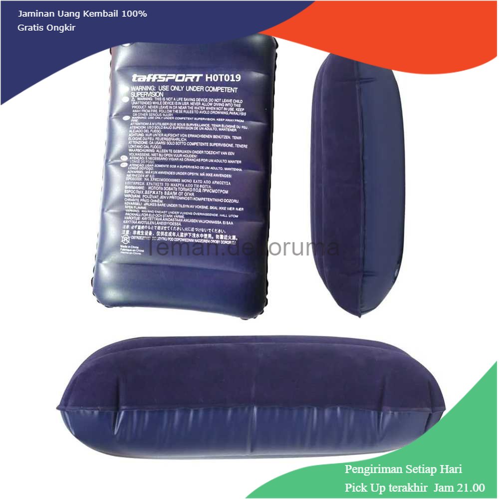 TD - RTG TaffSPORT Bantal Angin Inflatable PVC Neck Pillow High Rest - H0T019