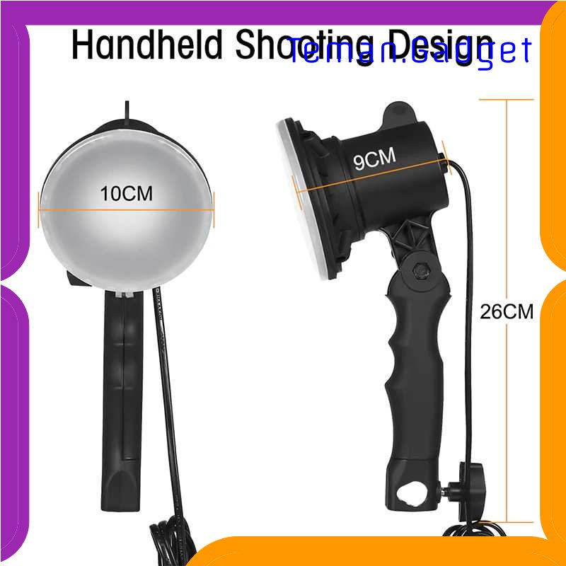 TG - KMR SH Lampu Portable Photo Studio 12W 5500K Light Stand 37cm - PSX-51