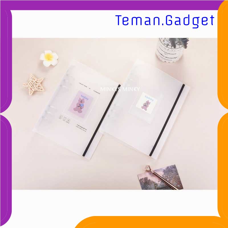 TG - ATK MINKYS Binder A5 Photocards Collect Book Postcard Holder - 2021
