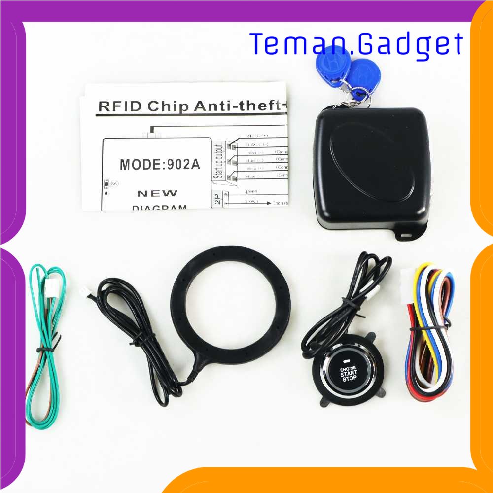 TD - OTO Push Start System Keamanan Mobil Canggih Keyless RFID - KQS-Q4