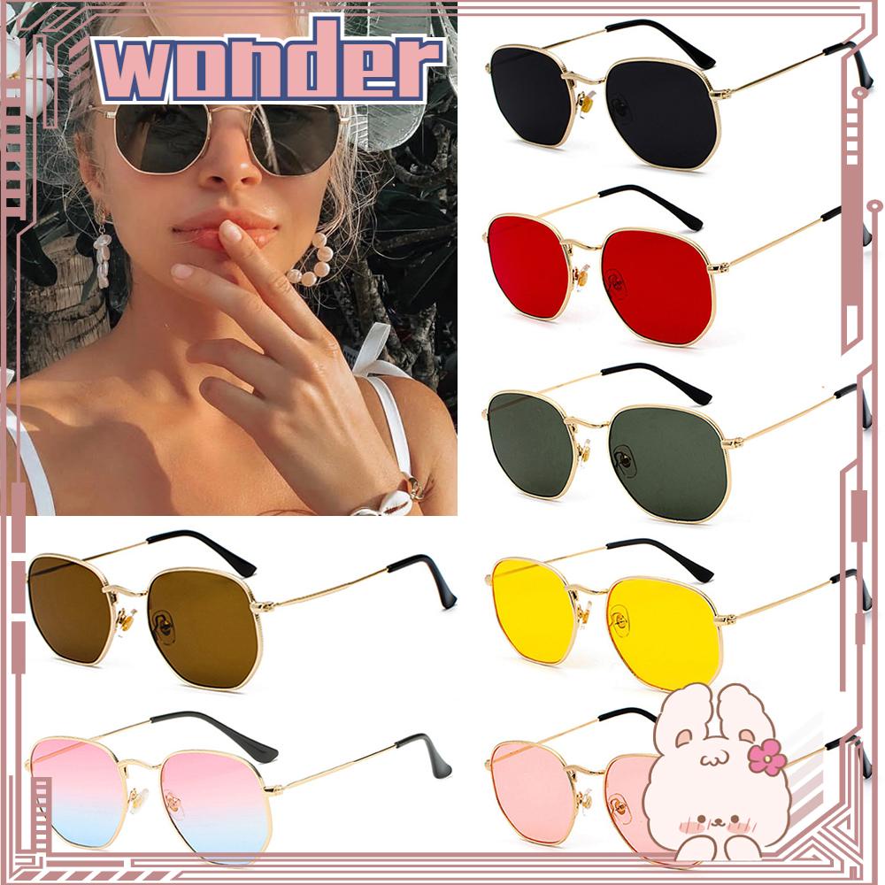 Wonder Kacamata Hitam Persegi Kecil UV400 Mengemudi Kacamata Eyewear Sun Glasses