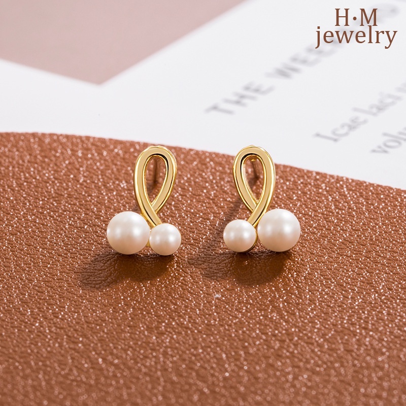 Anting Mutiara Salib Kecil Dan Indah Yang Modis2023Anting Bermutu Tinggi Baru