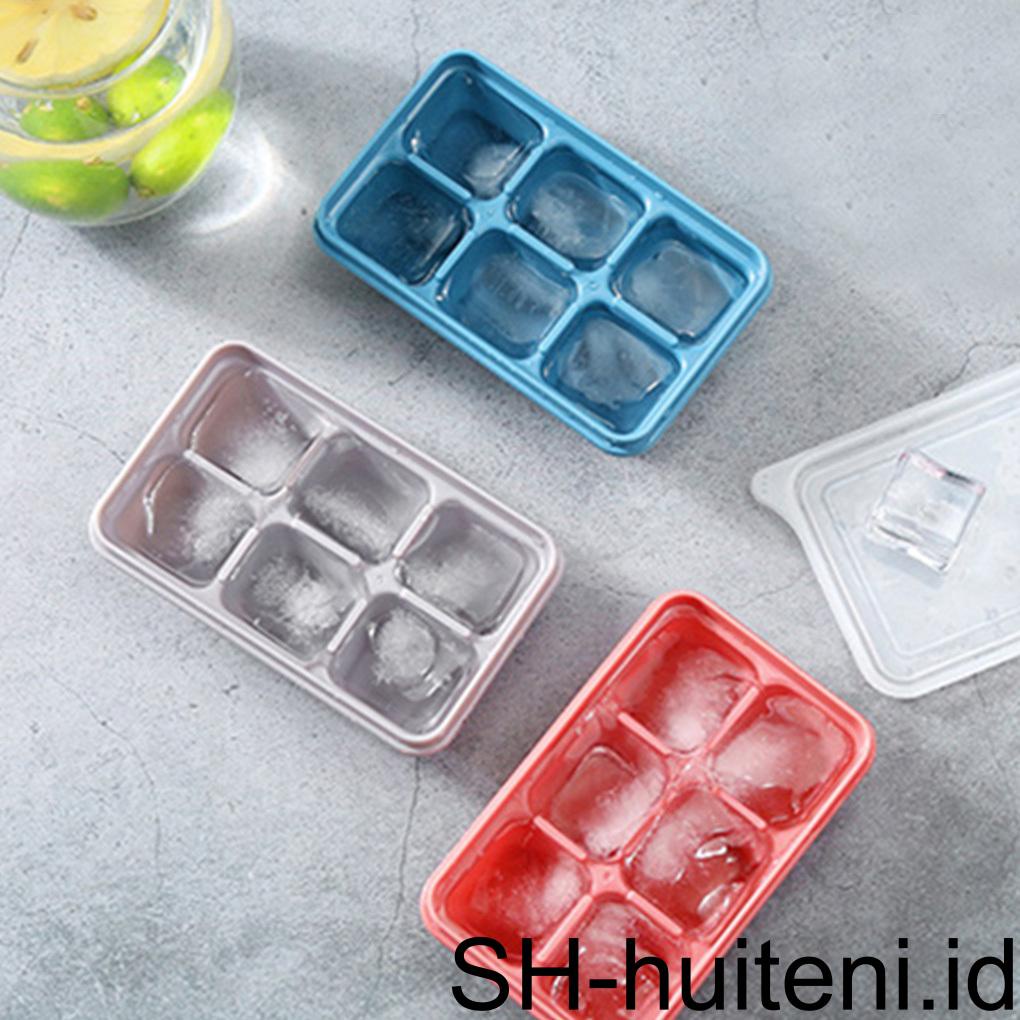 6rongga Es Batu Tray Reusable Stackable Mold Cake Cetakan Coklat Rumah Festival Pesta Pembekuan Membuat Cetakan