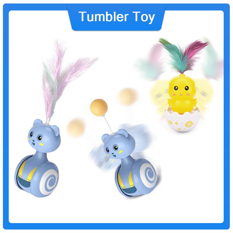 Mainan kucing Cat Toy  Tumbler kucing menangkap bola Tongkat kucing lucu Pet toys