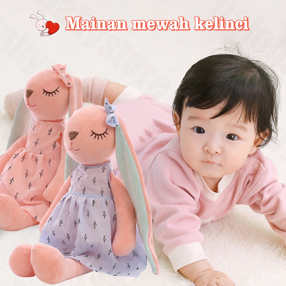 Halo Baby Mainan anak-anak Boneka Kelinci Telinga Panjang 35CM Bahan Plush/Rabbit Dolls