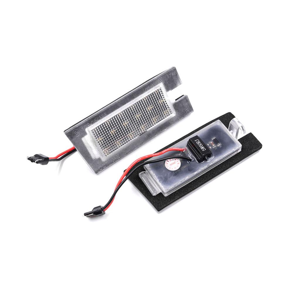 2 Pcs Untuk Jeep Cherokee 2014-2020 Kecerahan Tinggi Putih LED Plat Lampu Nomer Plat Lampu