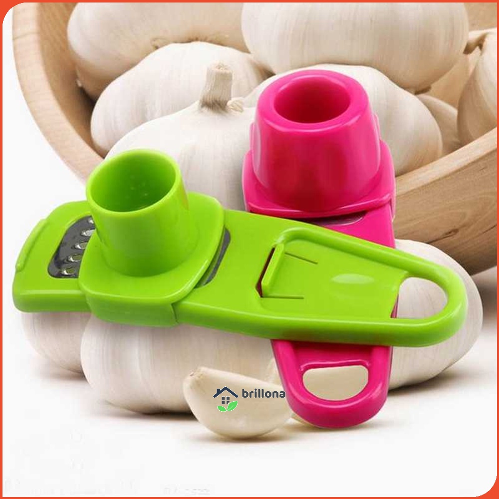 VISTA Parutan Bawang Serbaguna Stainless Steel Garlic Grinder - PJ492