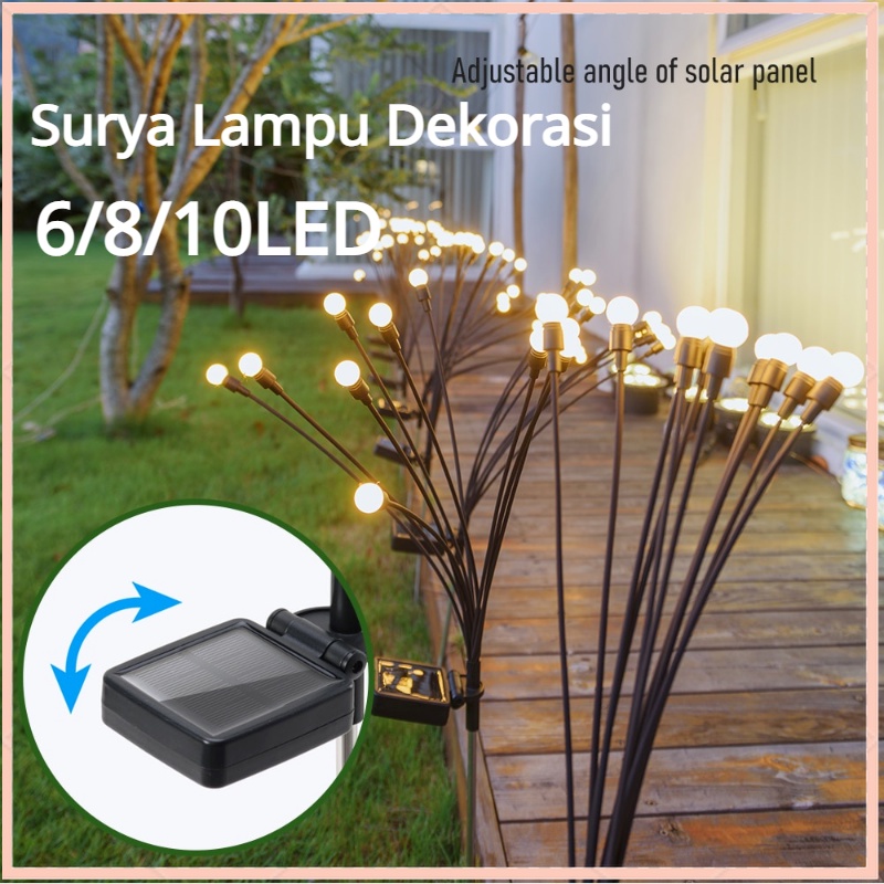 【COD】Lampu Lanskap Kembang Api Firefly Lawn/Lampu Lanskap Api Firefly Lawn/Solar Led Swing/Api Firefly Lampu Taman Dekorasi /Solar Firefly Light Lampu Dekorasi