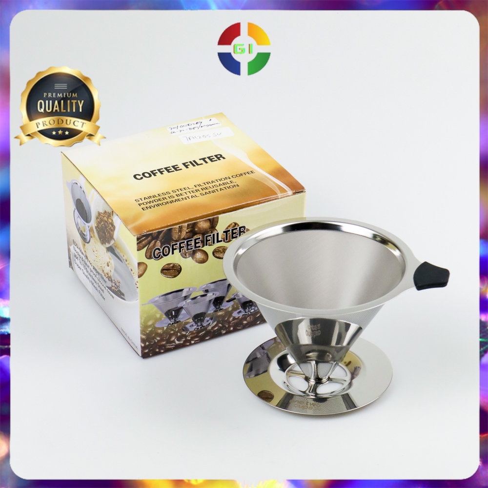 Filter Penyaring Kopi Double Layer Coffee Filter Silver