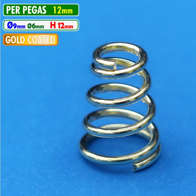 DIY Per Senter Pegas Spring Driver Senter LED Copper Alloy Gold Coated