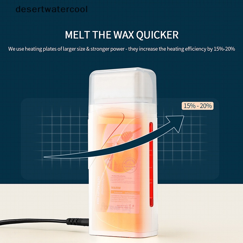 Deid Roll on Depilatory Hot Wax Warmer Heater Roller Mesin Penghilang Bulu Pakaian Elektrik Martijn