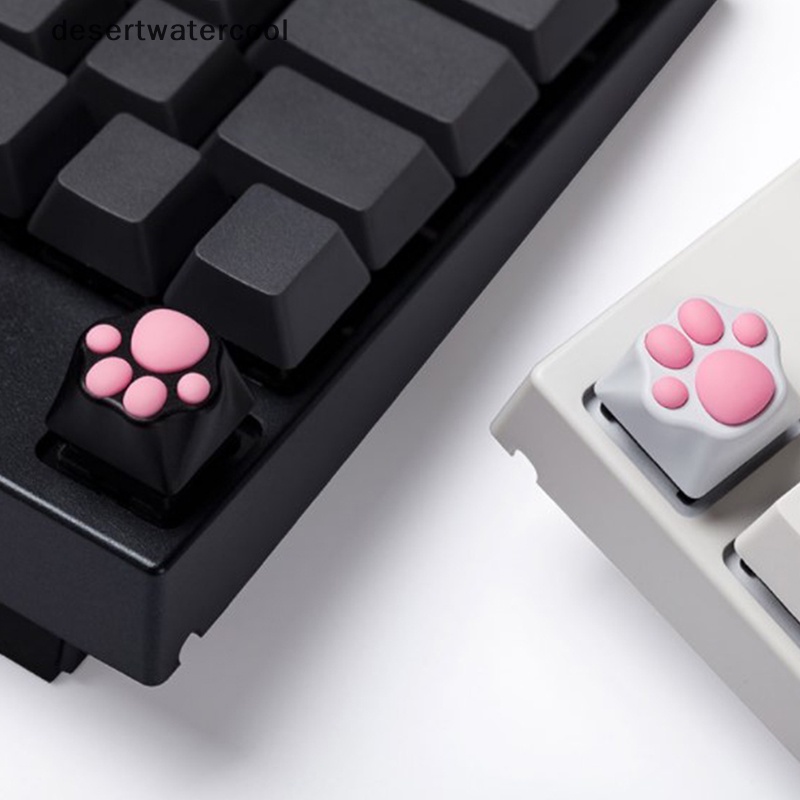 Deid Kepribadian Disesuaikan ABS Silikon Kitty Paw Artisan Cat Paws Keyboard keyCaps Martijn