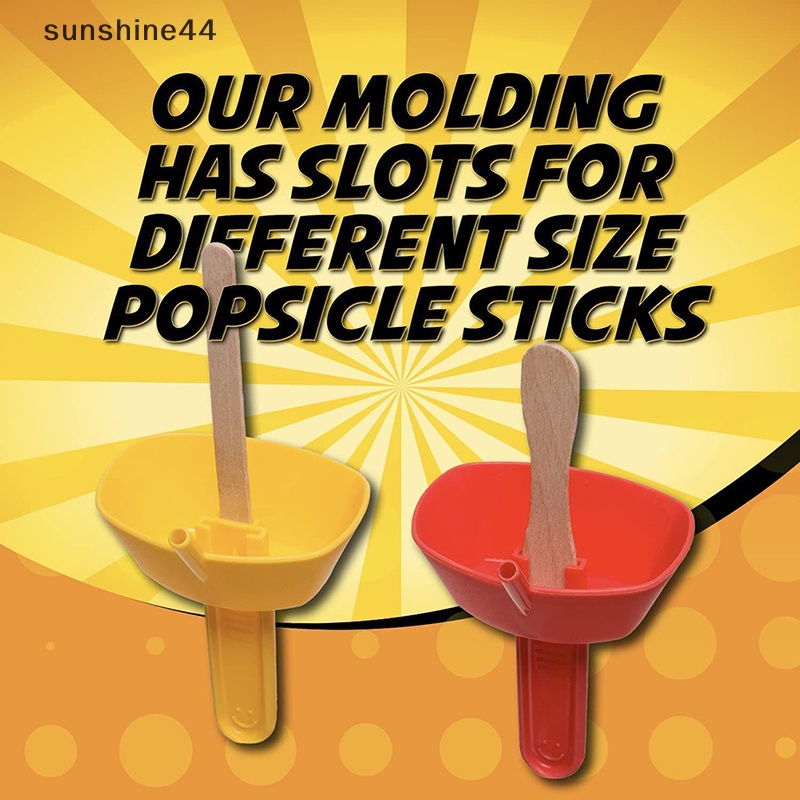 Sunshine Drip-Proof Popsicle Rack Drip Free Ice Pop Holder Frozen Treats Rack Dengan Sedotan ID