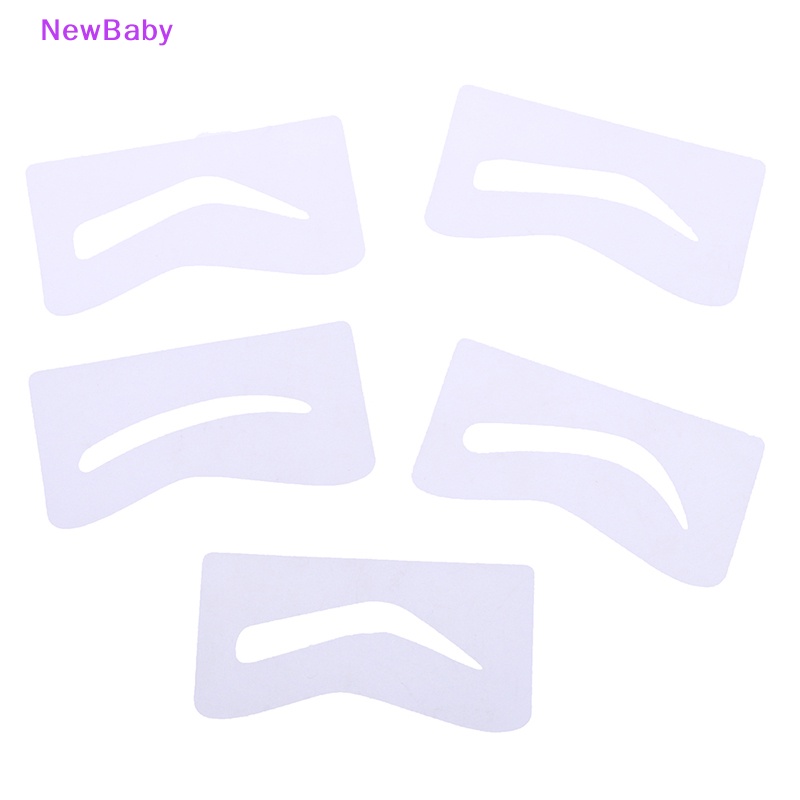 Newbaby 10pasang Pembentuk Alis Membentuk Stensil Grooming Pesona Template Kartu Alis Makeup ID