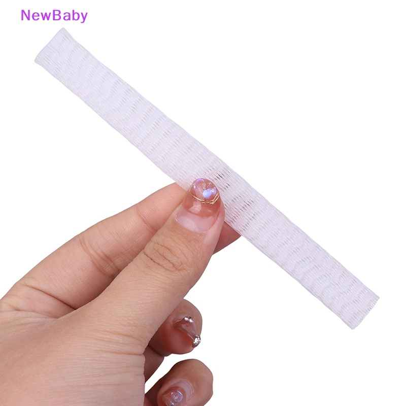Newbaby 100Pcs Putih Kuas Makeup Jaring Penutup Pelindung Set Anti Keriting Sarung Jaring ID