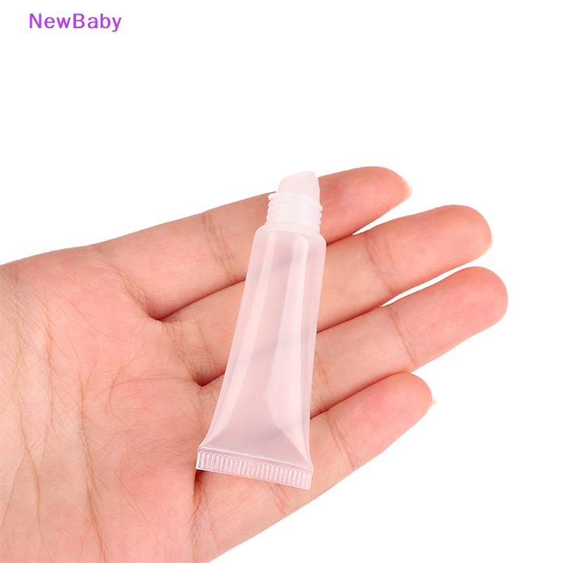 Newbaby 10Pcs 5ml Tabung Bibir Kosong Lip Balm Soft Tube Squeeze Clear Lip Gloss Botol ID