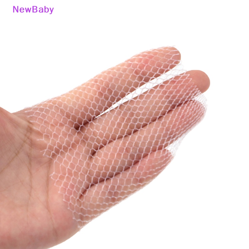 Newbaby 100pcs Kuas Makeup Kemasan Jaring Mesh Cover Brush Pelindung Lengan ID