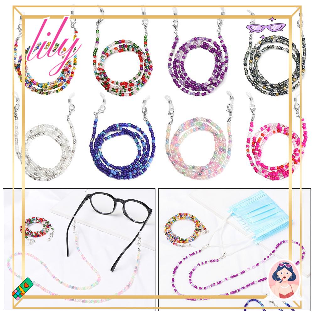 Lily Rantai Manik-Manik Akrilik Anak Anti Hilang Extender Manik-Manik Gelang Kalung Kacamata Baca Rantai
