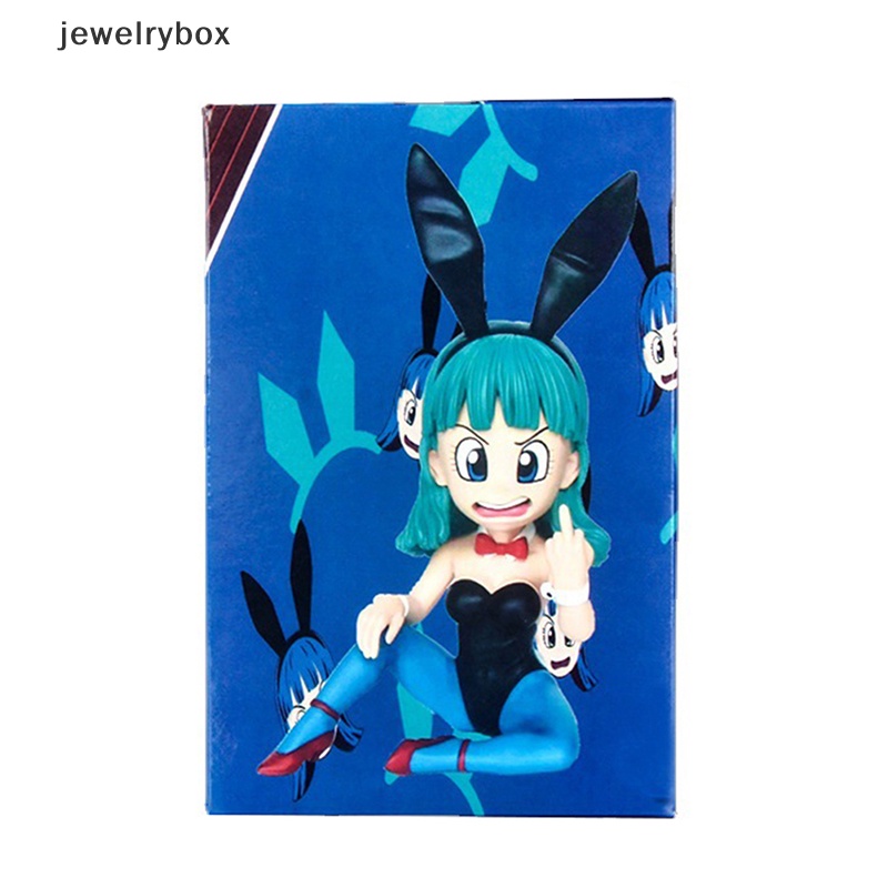 [jewelrybox] Anime Dragon Ball Figure GK Bunny Girl Bulma Figure Tegak Model Jari Tengah Butik