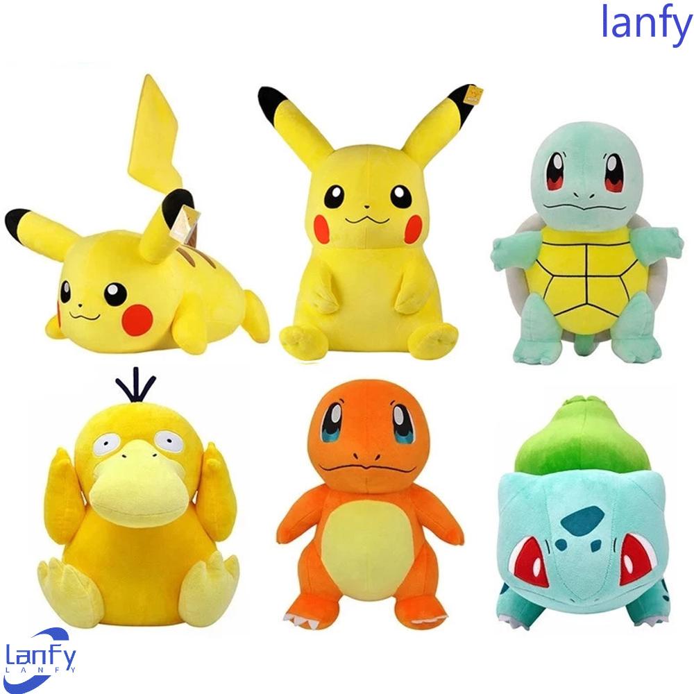 Lanfy Pokemon Plush Boneka Hadiah Anime pokemoned Jigglypuff Charmander Peluche Boneka Mainan