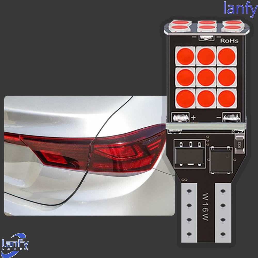Lanfy Lampu Cadangan Mundur Mobil Universal Kecerahan Lampu Rem T15 DC 12V Lampu Halogen