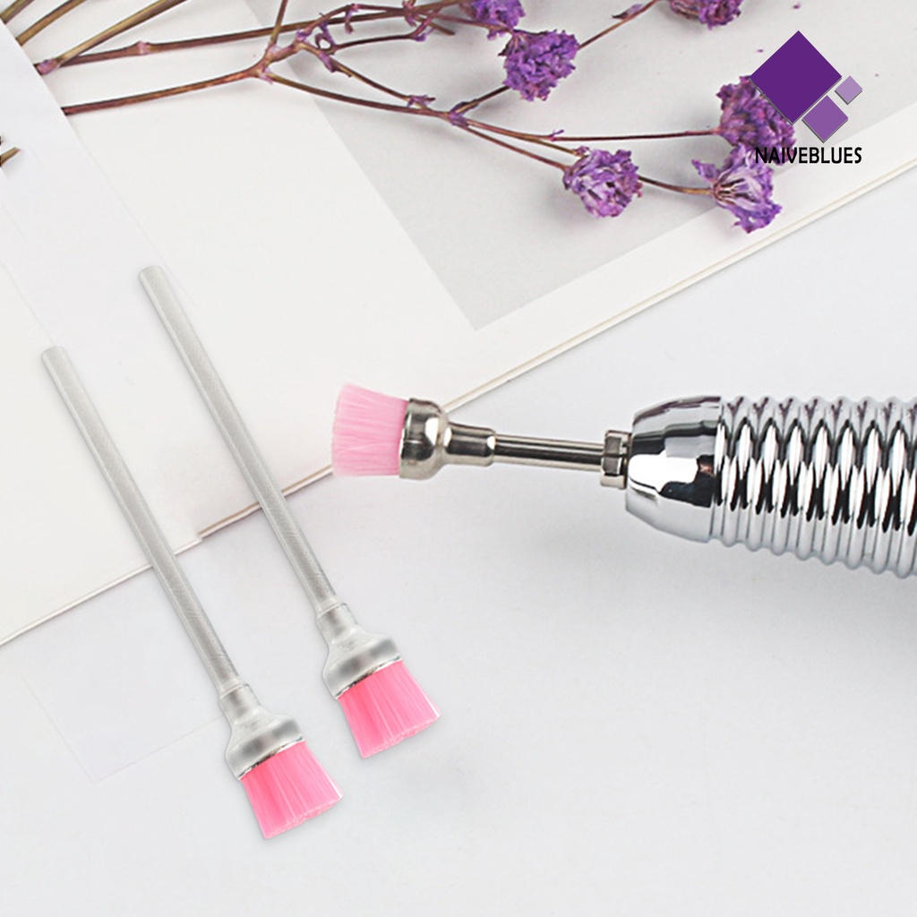 [naiveblues] Sikat Pembersih Bulu Halus Nylon Wool Portable Nail Bit Penghilang Debu Penggunaan Rumah