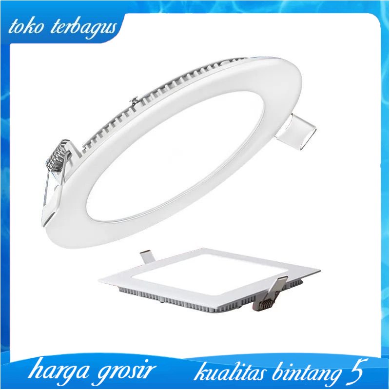 lampu downlight led panel 6w 12w 15w 18w tipis inbow 15w warm bulat