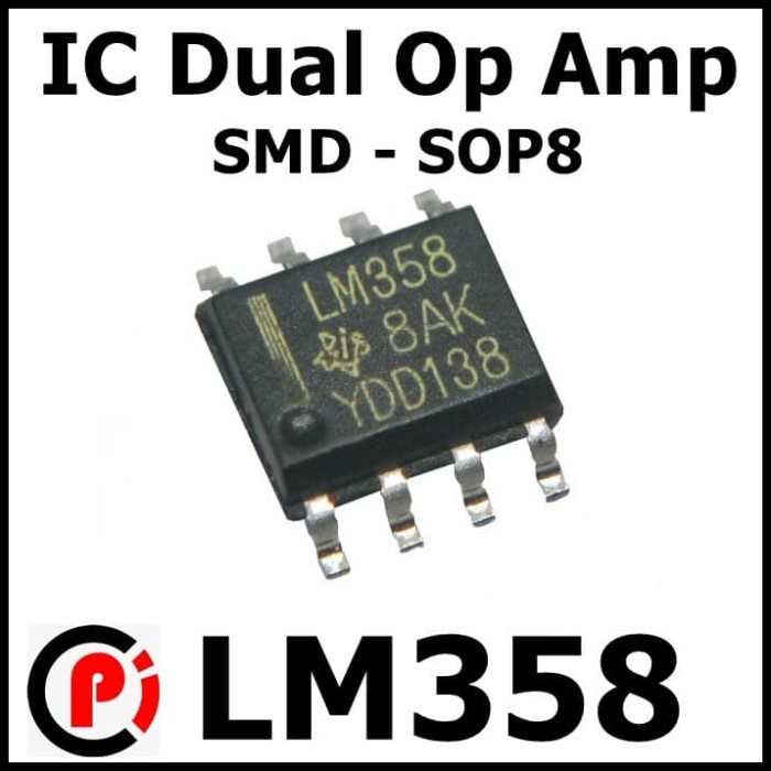 LM358 SMD IC Dual Op Amp Operational Amplifier SOP8 LM 358