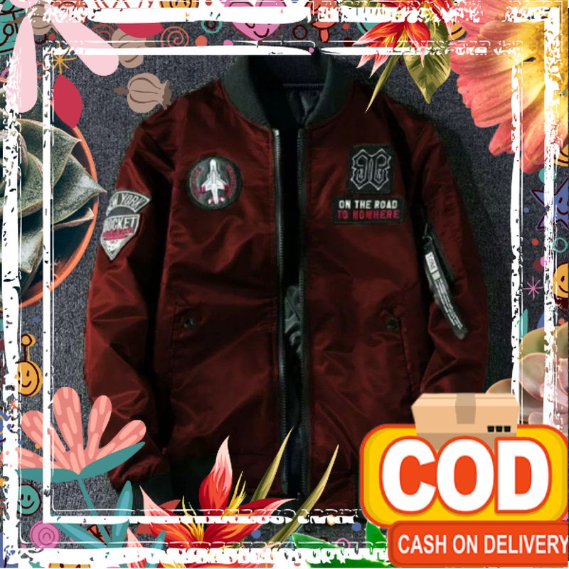 Jaket Bomber Pria Simple Polos jaket anti air dan angin jaket parasut anti air pria jaket cowok terb