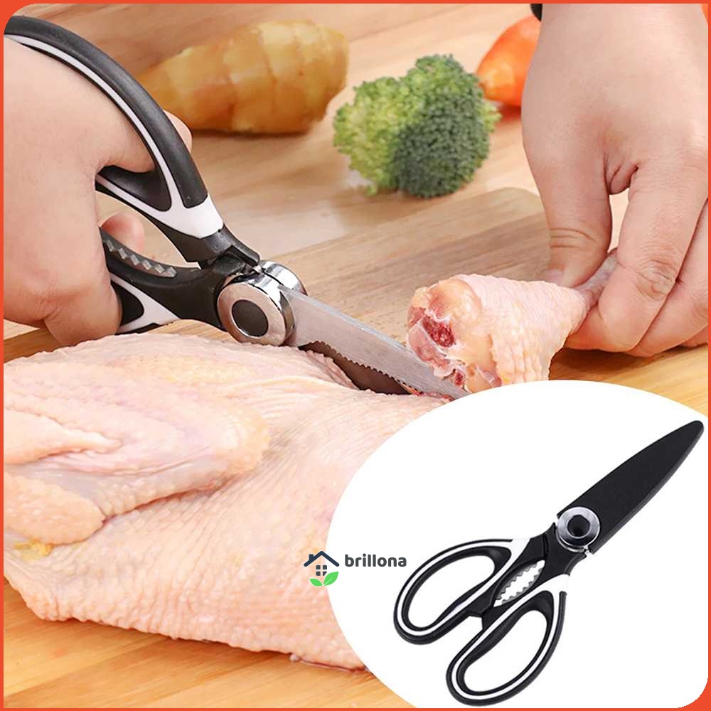 YY Gunting Daging Dapur Kitchen Meat Scissors Stainless Steel - HU13