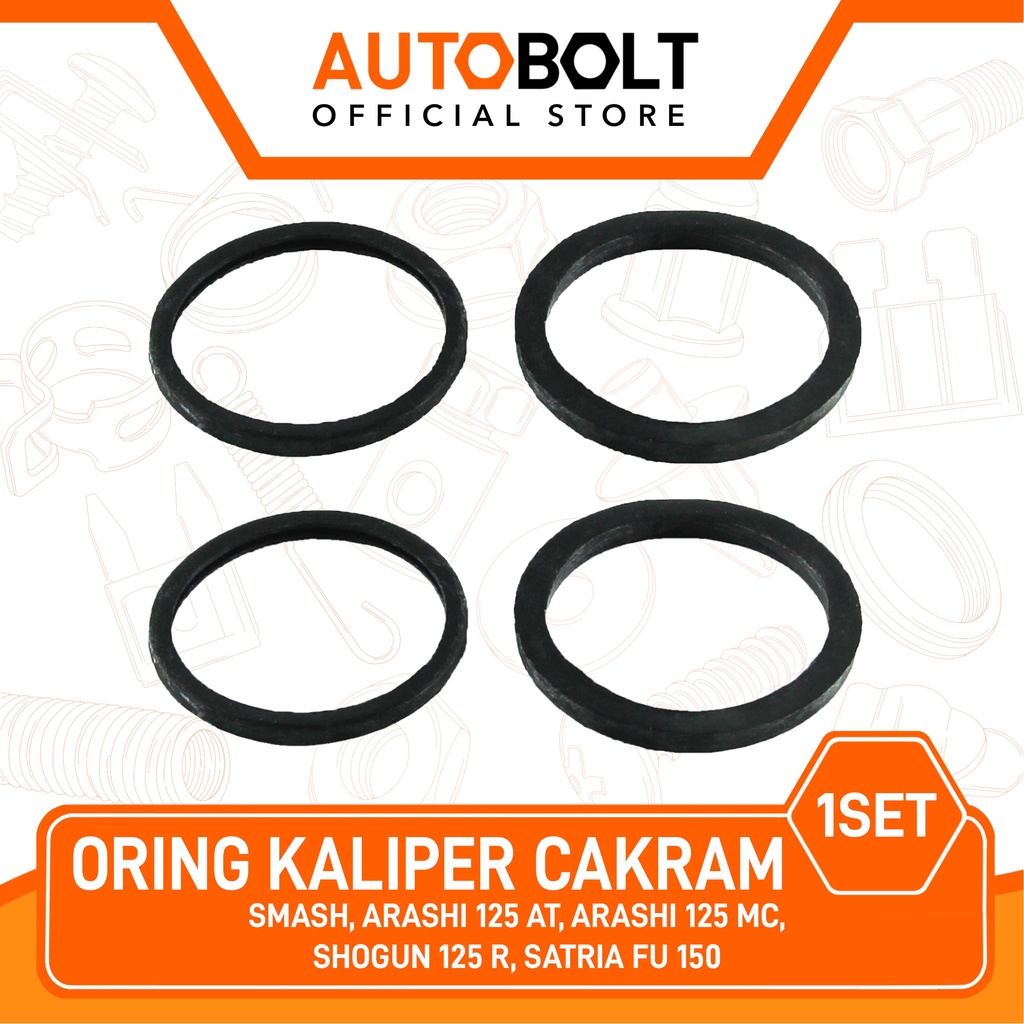 Oring Kaliper Cakram Arashi & Arasi & Smash & Satria FU Piston Kepala Babi Depan Karet Seal Sil