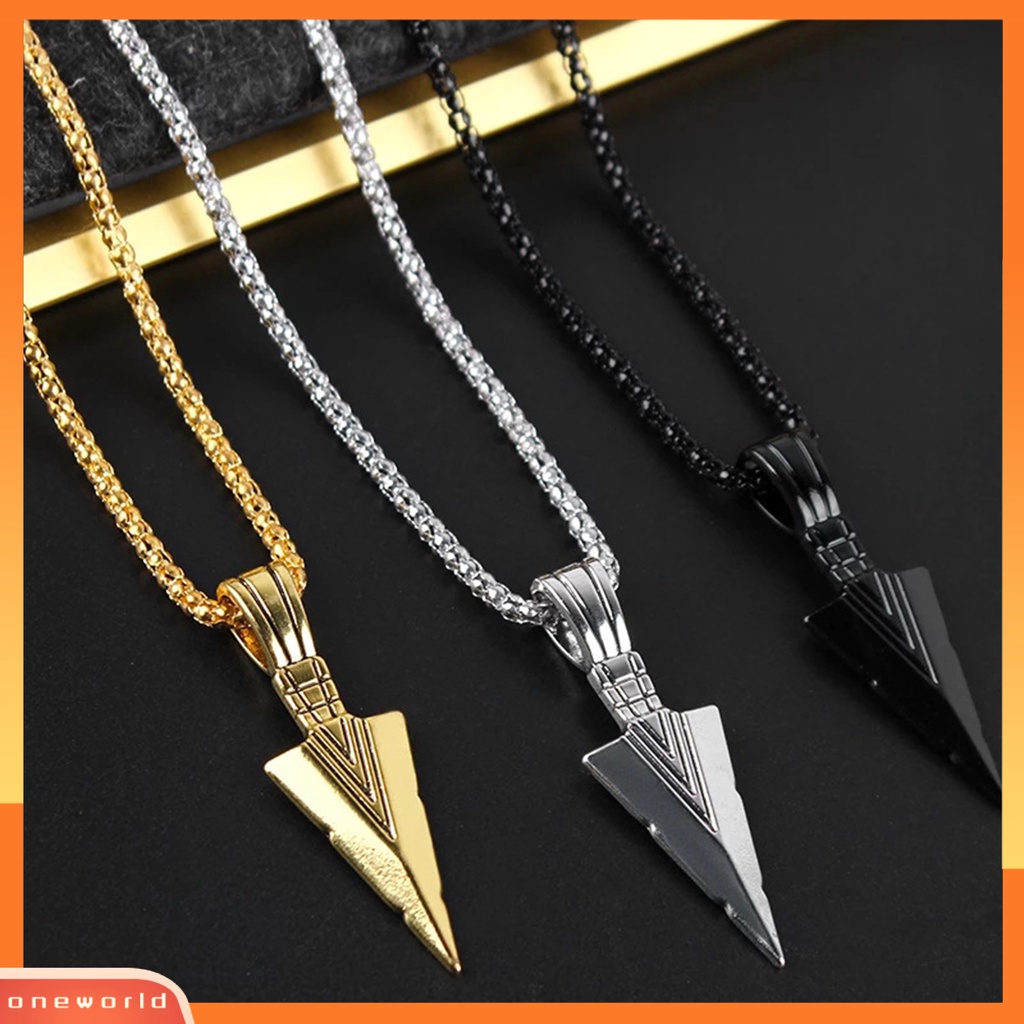[EONE] Pria Kalung Rantai Tulang Stainless Steel Hip Hop Keren High Gloss Hadiah Fashion Perhiasan Kepala Liontin Sweater Necklace Untuk Harian
