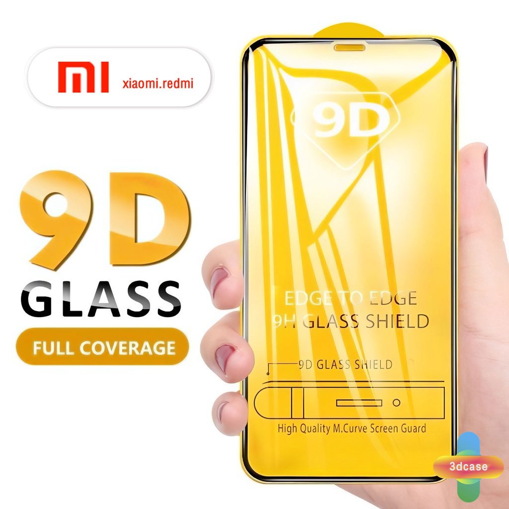 9d Kaca Tempered Full Redmi Note9 8 10 10S 9 10 PRO MAX 11 9S POCO C3 C31 X3 NFC X3 PRO 9C NFC 9A 9i 9T 9AT 9ACTIV