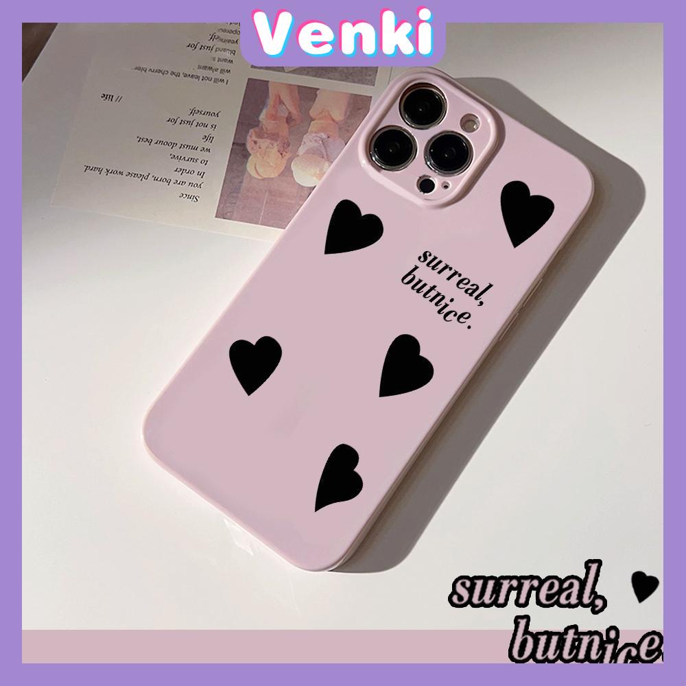 VENKI - For iPhone 11 iPhone Case Cream Glossy Soft Case TPU Shockproof Camera Cover Protection Purple Hearts Simple Compatible with iPhone 14 13 Pro max 12 Pro Max xr xs max 7 8