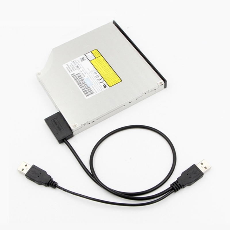 Cre to USB 2.0 7+6Pin Kabel 13Pin Adapter Converter Cable Untuk Notebook CD-ROM DVD-ROM Slimline Drive Cable