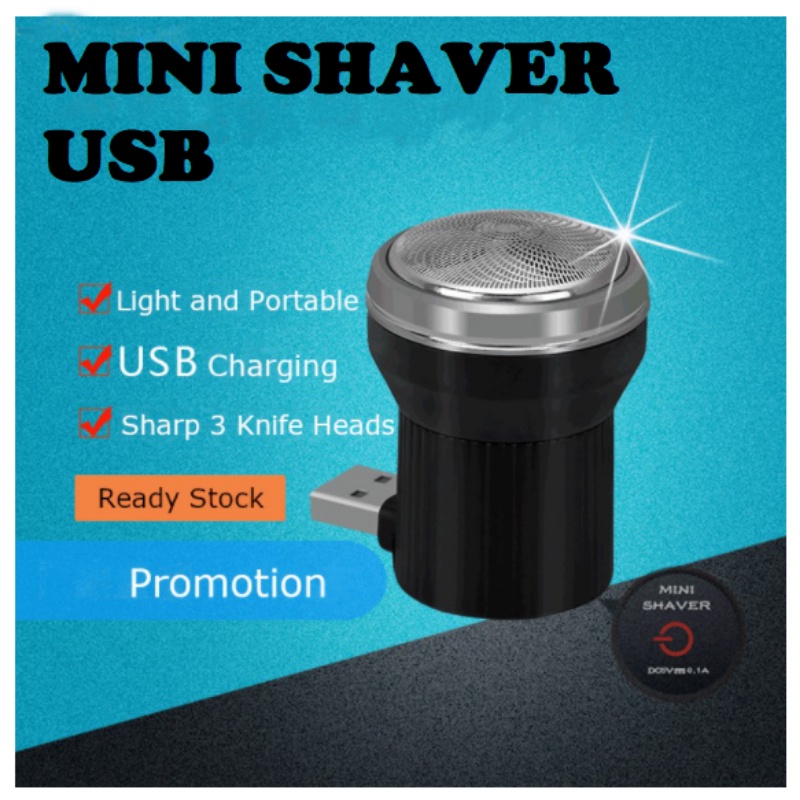 Alat Cukur Mini Portable Elektrik Untuk Pria Rechargeable Travel Car Mini Shaver Alat Cukur Jenggot Pisau Cukur Mini
