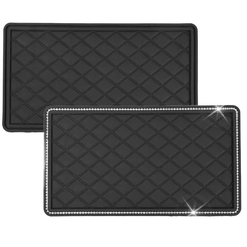 1pc Mobil Magic Berlian Imitasi Anti-Slip Tikar GPS Telepon Sunglass Ornamen Dashboard Diamond Decor Sticky Pad Auto Interior Aksesoris