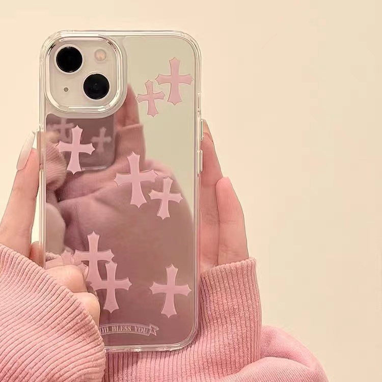Cocok Untuk Iphone14 Pro Max iPhone Phone Case Cermin Casing Ponsel Kuat Kamera Perlindungan Tahan Guncangan Gaya Sederhana Kompatibel Dengan Iphone13 13pro 13prm iPhone 11 7Plus 8Plus Xr XS 12 Pro Max Casing Ponsel