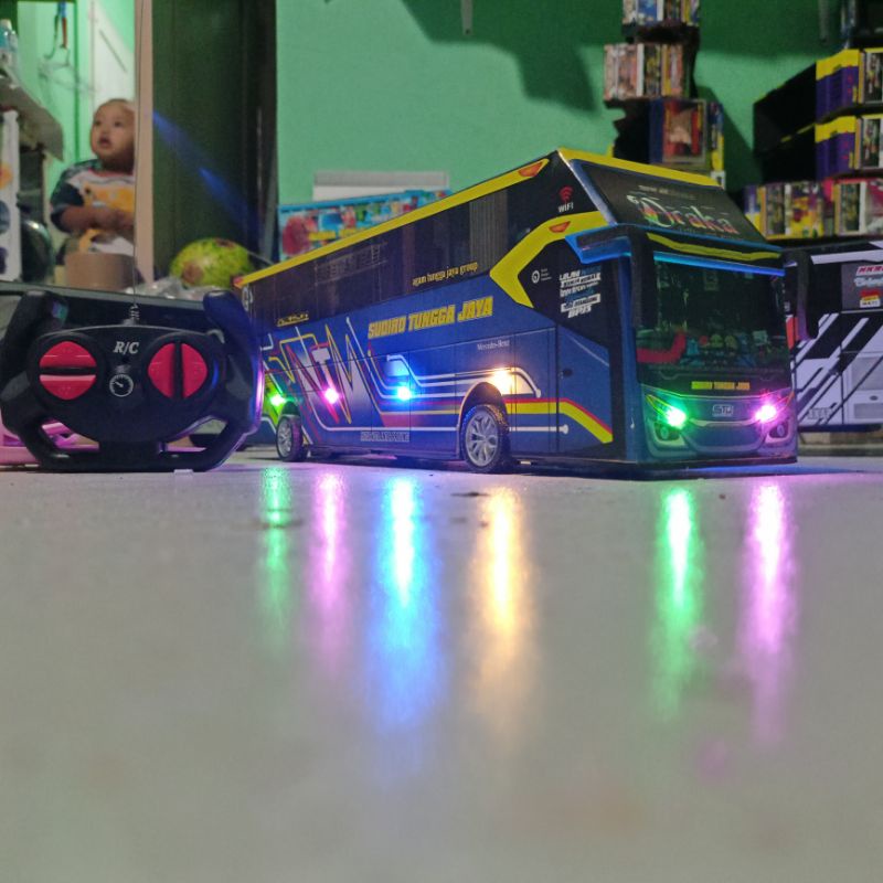 VF84OJ miniatur bus remot control plus suara telolet basuri RC