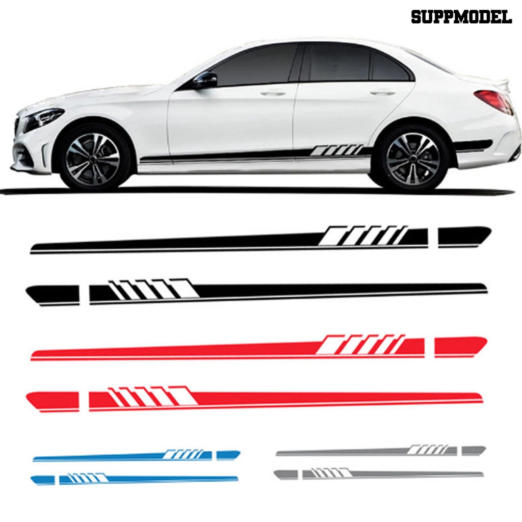 [SM Auto] 1pasang Stiker Sisi Mobil Tahan Air DIY Indah Mobil Kedua Sisi Garis Stiker Bungkus Vinyl Film Decal Auto Tuning Aksesoris