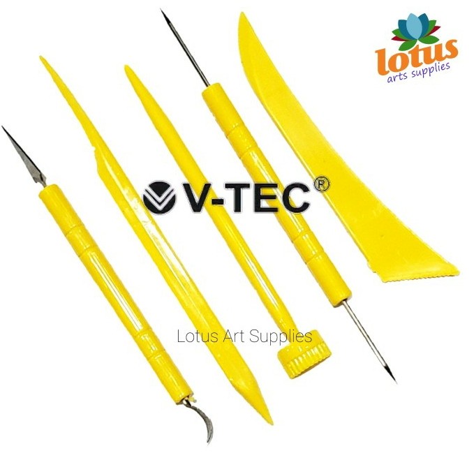 

V-TEC Clay Knife Alat Ukir Cukil - Pottery Sculpting Art Clay Tool