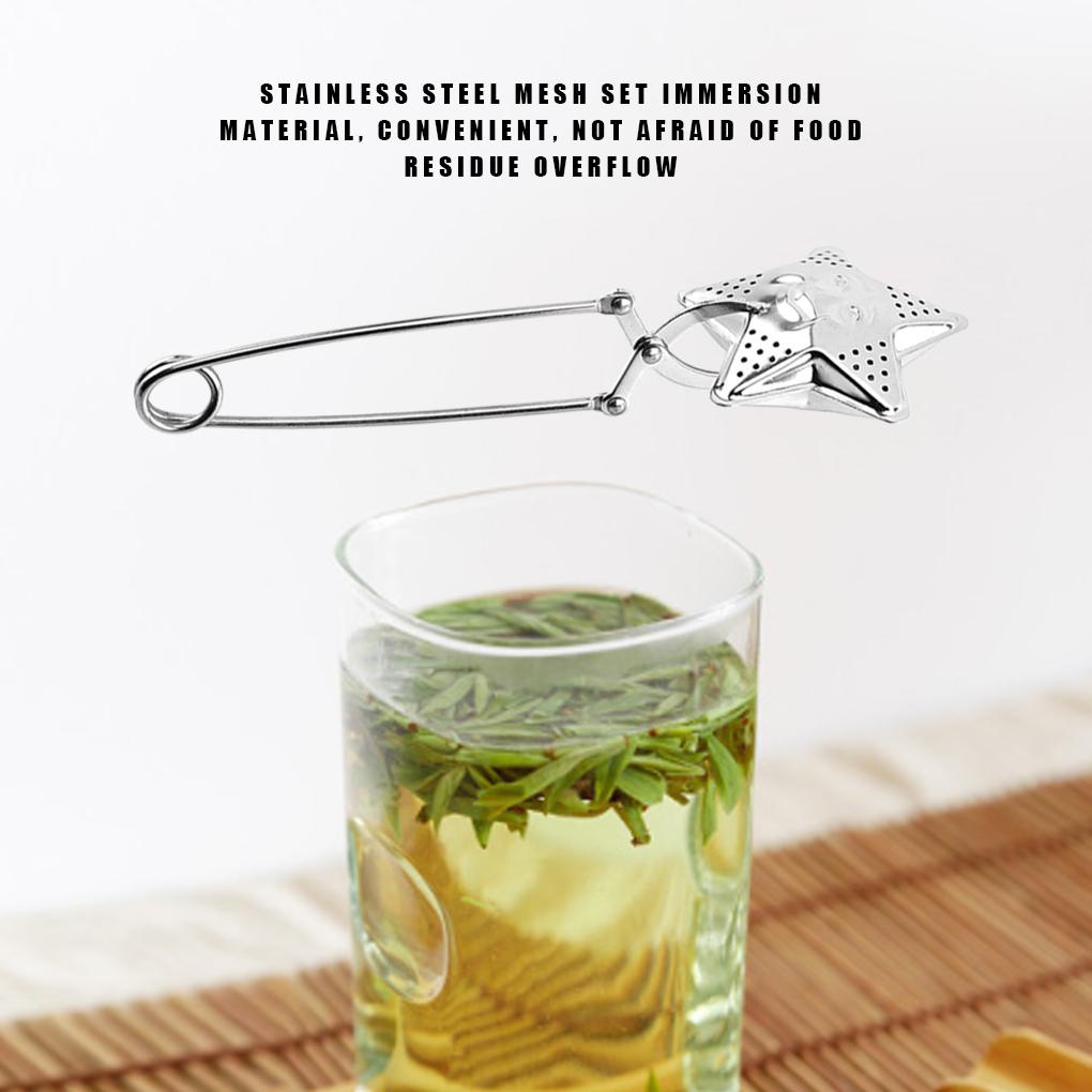 Tea Infuser Saringan Teh Stainless Steel Saringan Daun Teh Anti Karat Untuk