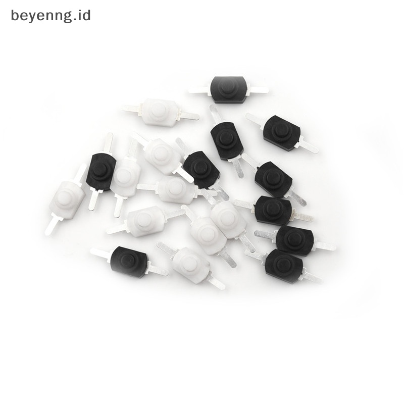 Beyen 10Pcs 12 * 8MM DC 1A Hitam Saklar Tombol Tekan On Off Mini Untuk Torch Elektrik ID